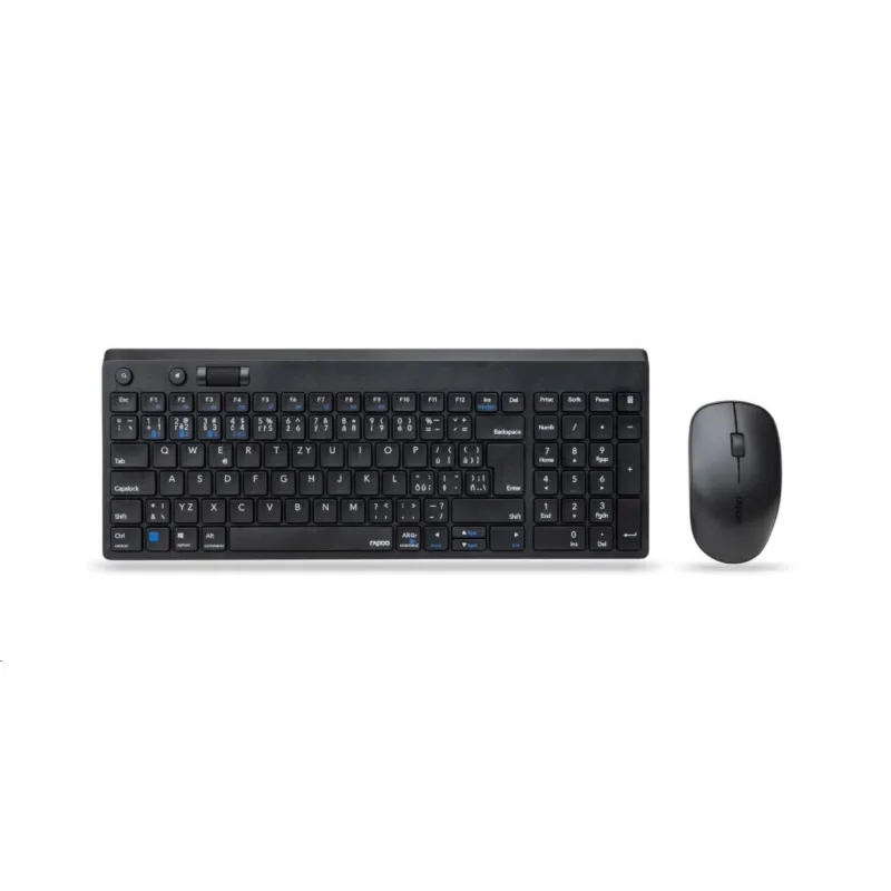 Súprava klávesnice a myši RAPOO 8050T Multi-mode Wireless Desktop Combo…