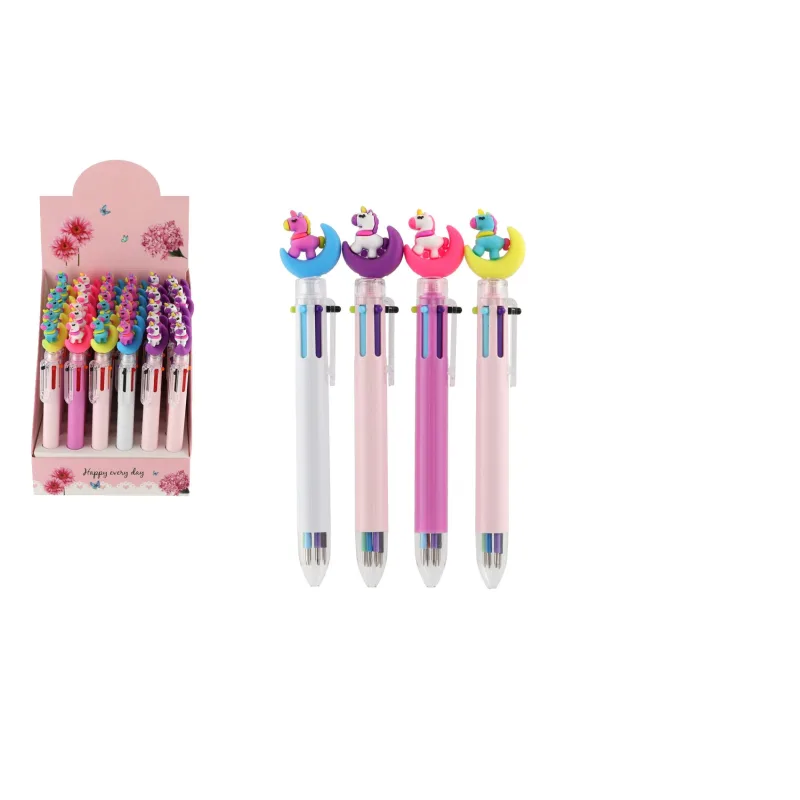 Teddies Pero/jednorožec 6 farieb 17 cm plast 4 farby