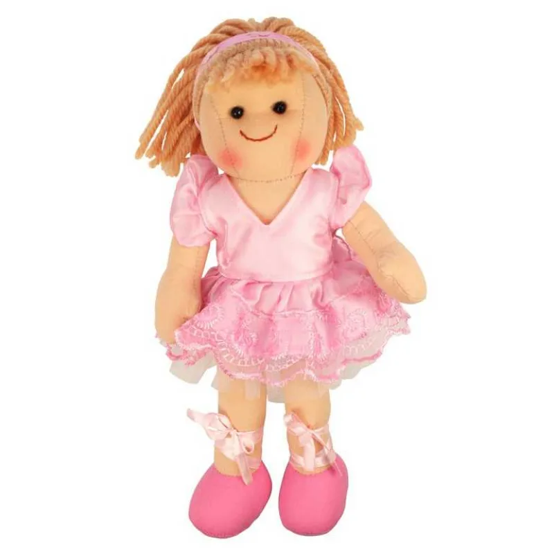 Bigjigs Toys Bigjigs Toys Látková panenka Lily 28 cm
