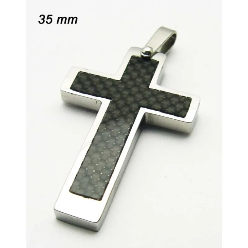 Prívesok z chirurgickej ocele krížik EXEED 236941-