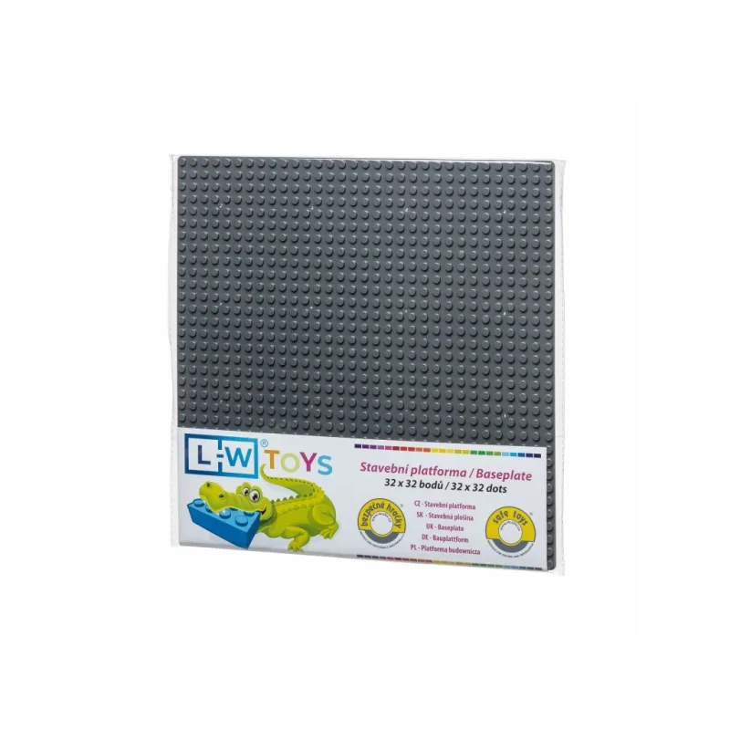 L-W Toys L-W Toys Základová doska 32x32 tmavo šedá