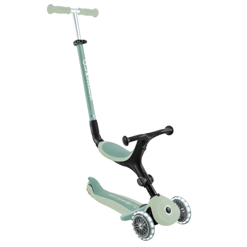 GLOBBER Kolobežka GO UP ACTIVE LIGHTS ECOLOGIC 3v1, pistáciová