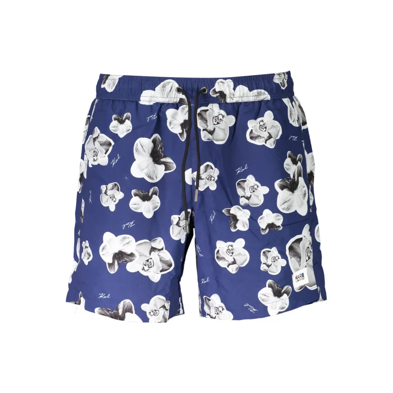 Pánske Plavky KARL LAGERFELD BEACHWEAR - Modrá Farba: Modrá, Veľkosť: S