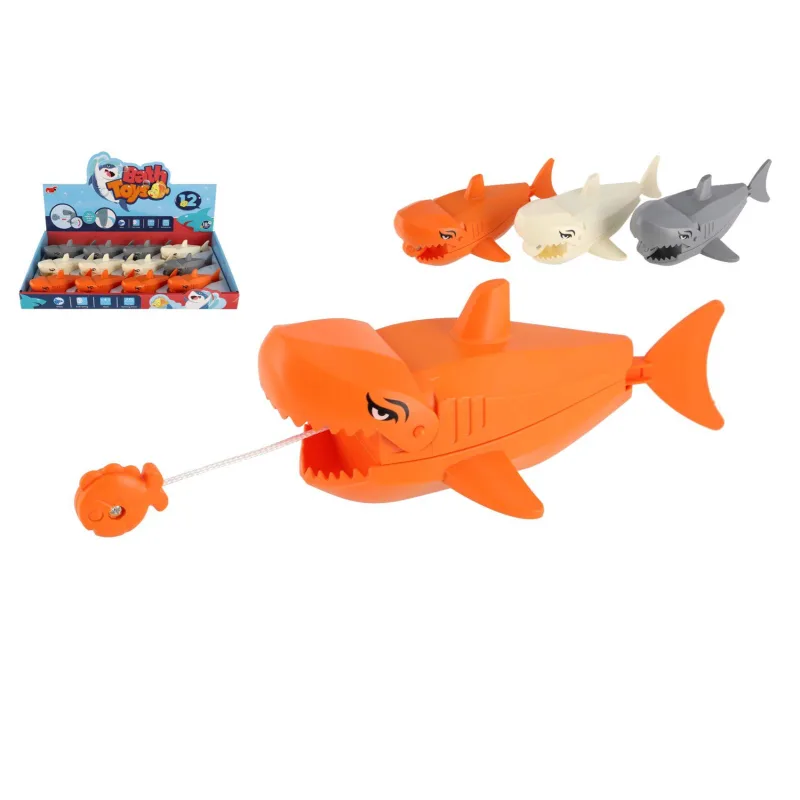 Teddies Zvieratko žralok na natiahnutie do vody plast 13x8cm 3 farby