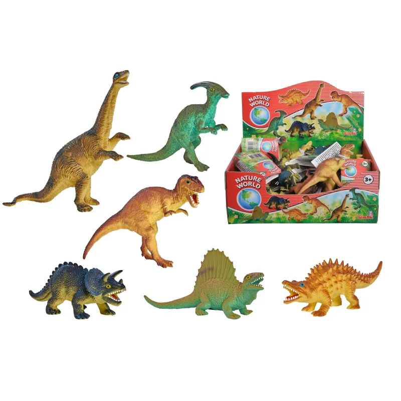 Simba Prírodný svet Simba Gumový dinosaurus 11-14cm, sortiment 6 druhov