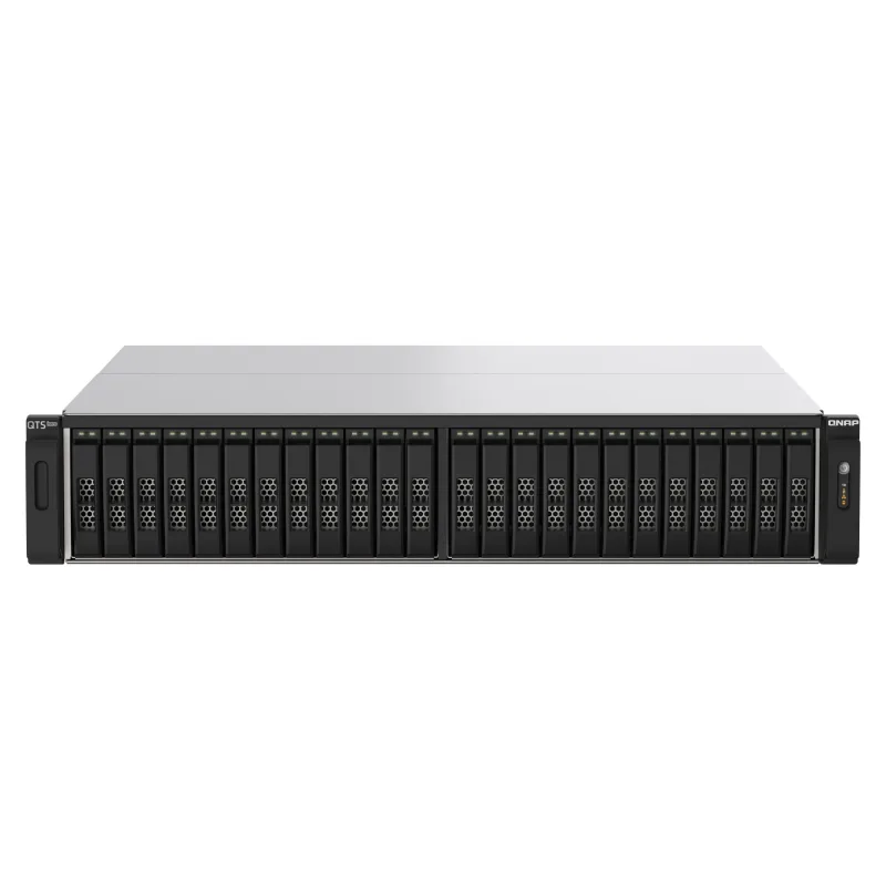 QNAP TS-h2490FU-7302P-64G (AMD EPYC, ZFS, 64GB ECC RAM, 24x 2,5" U.2, 2x 2,5GbE, 4x 25Gb SFP28) TS-h2490FU-7302P-64G