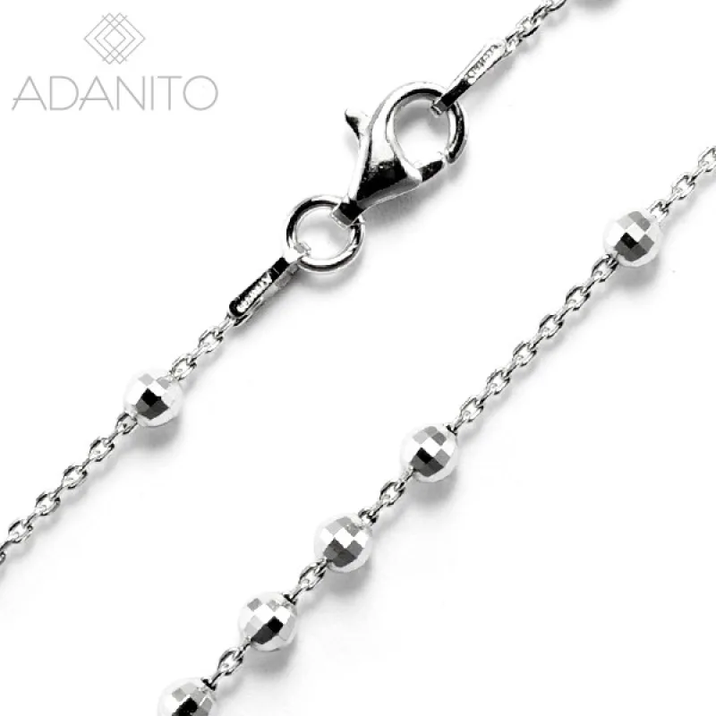 Strieborný náramok s guličkami ADANITO SSNK018839, 17 cm