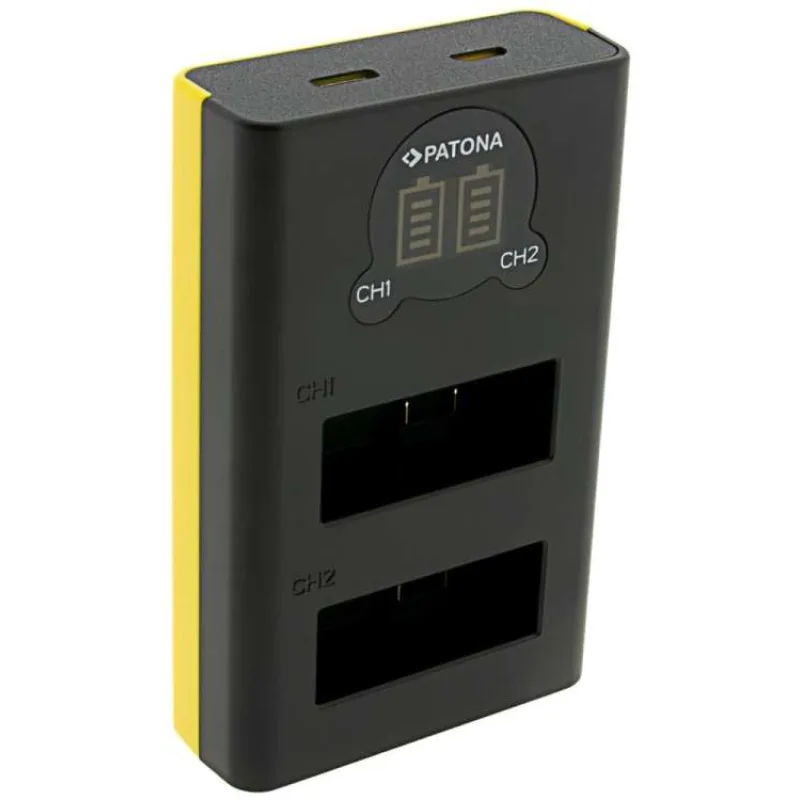 PATONA nabíječka pro digitální kameru Dual GoPro Hero 13 USB-C s LCD (PT4213)