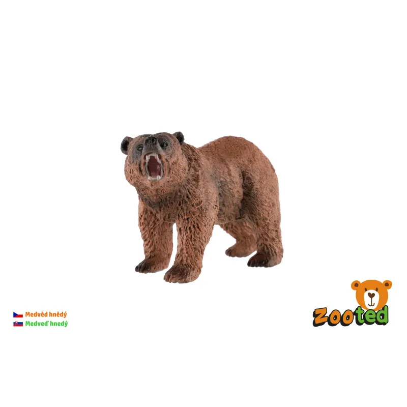 ZOOted Medveď hnedý zooted plast 12cm