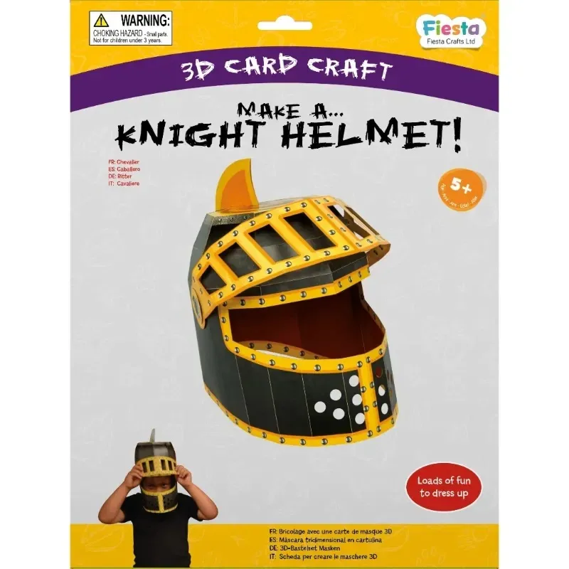 Fiesta Crafts Kreatívna súprava 3D maska Rytierska prilba