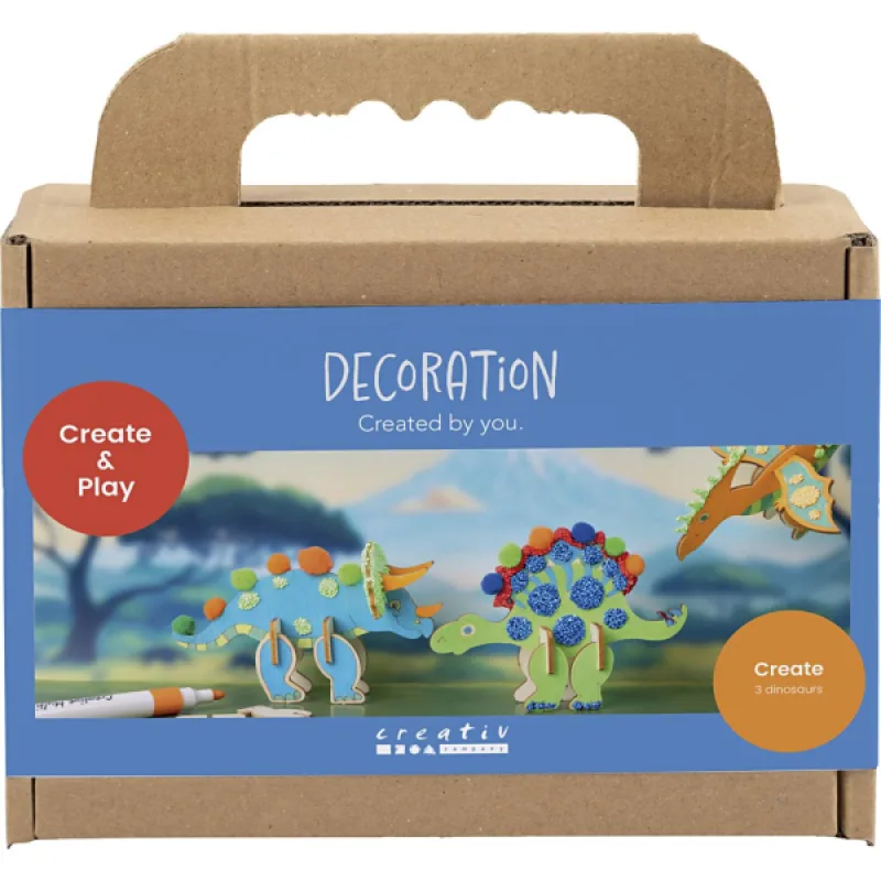 Creativ Company Kreatívna sada Dinosaury drevenie