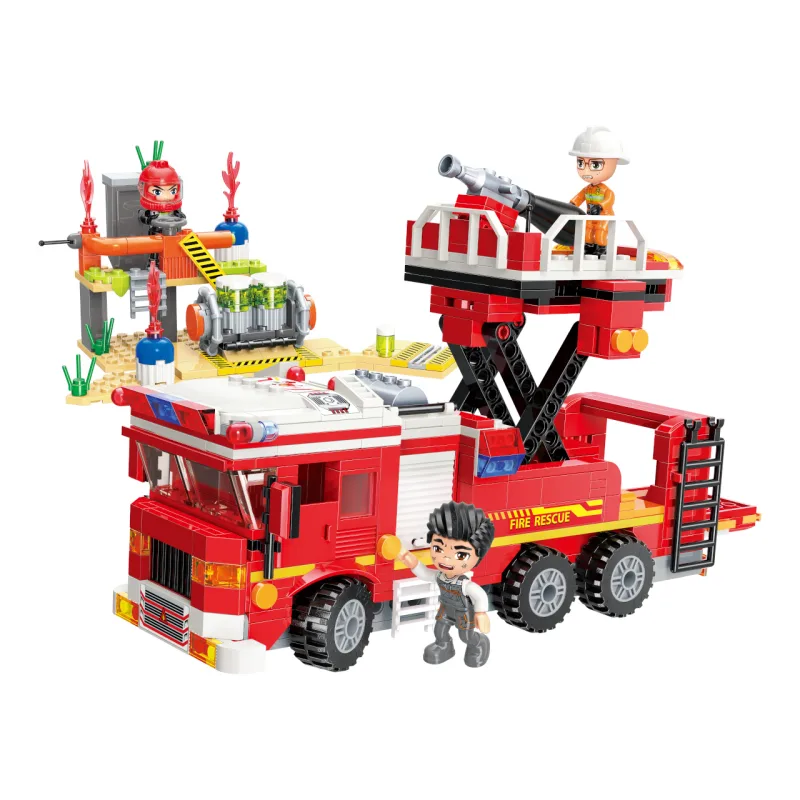 Qman Qman Mine City Fire Line W12013 Cisternová automobilová striekačka s plošinou