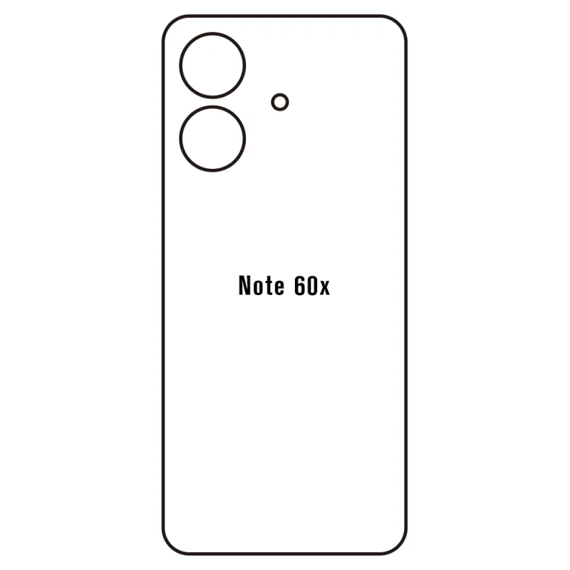 Sunshine Realme Note 60x Zadná Hydrogél ochranná fólia Strih: Zadná časť 1, Typ fólie: Matná