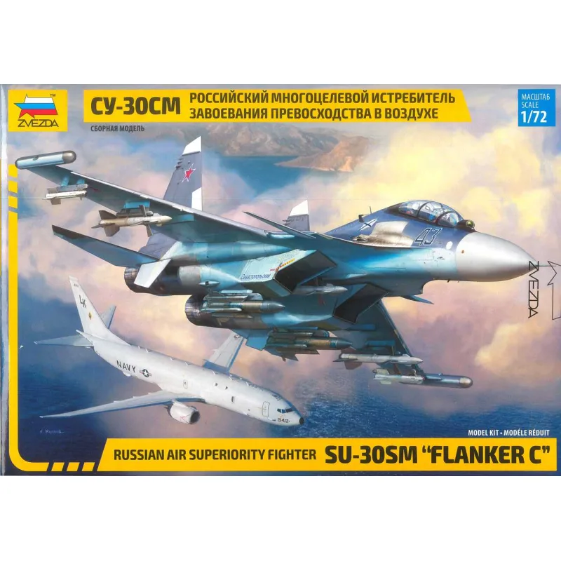 Zvezda Model Kit lietadlo 7314 - Sukhoi SU-30 SM "Flanker C" (1:72)
