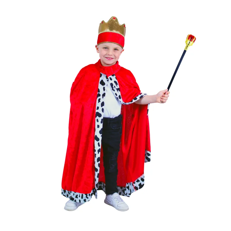 Rappa Detský kostým kráľovský plášť