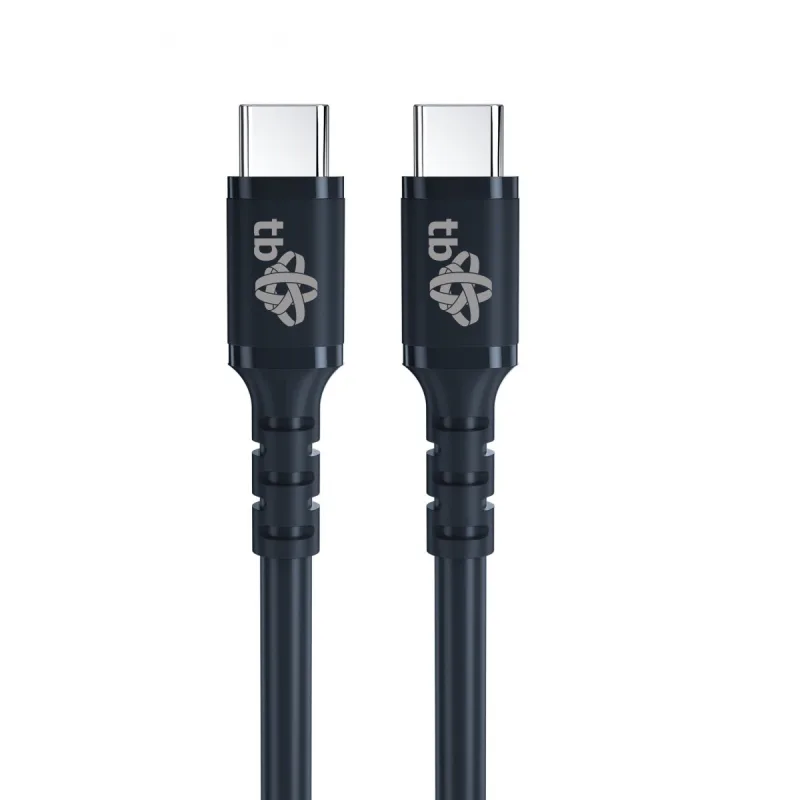 TB TOUCH TB USB C - USB C kabel 50cm silicone black AKTBXKUCC2SI05B
