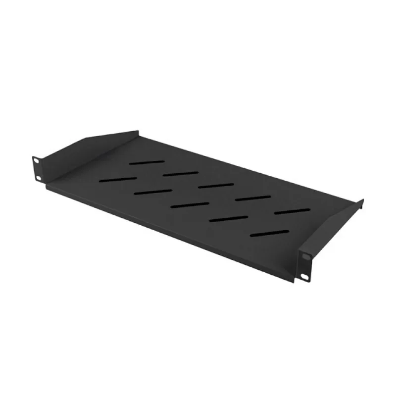 POLICE PRO 19" SKŘÍNĚ 350/450/600/800/1000MM ČERNÁ LANBERG (1U/483X220MM NOSNOST DO 25KG) AK-1014-B