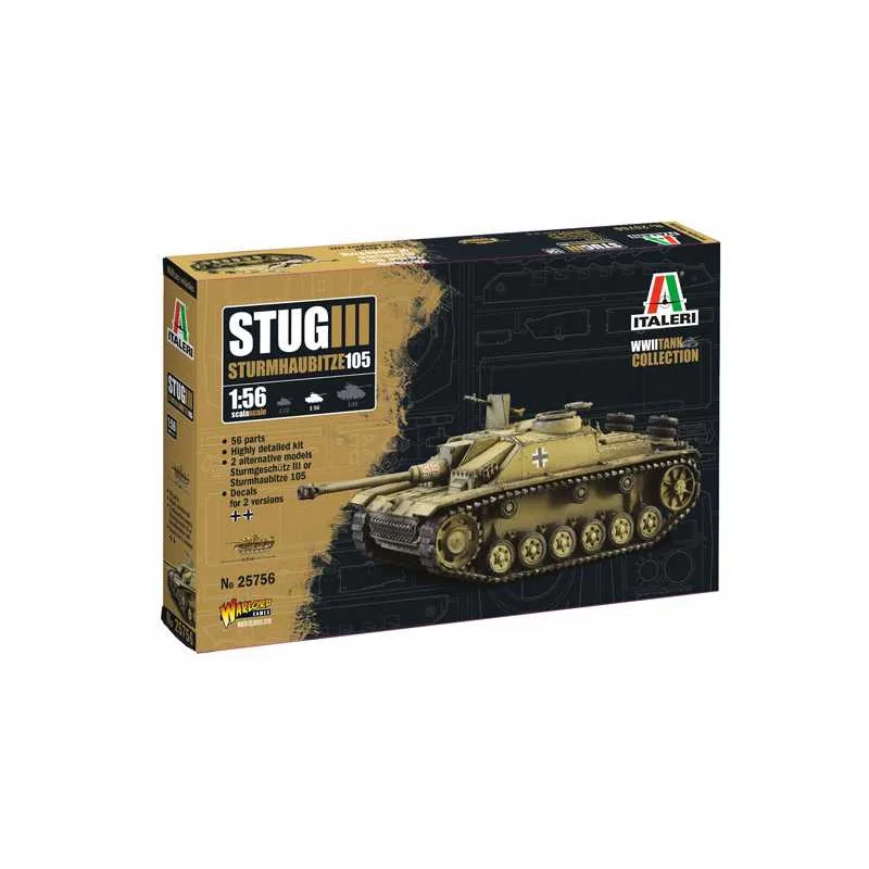 Italeri Model Kit military 25756 - Sd. Kfz. 142/1 Sturmgeschütz III (1:56)