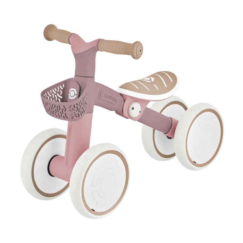GLOBBER Odrážadlo pre najmenších LEARNING BIKE ECOLOGIC, berry
