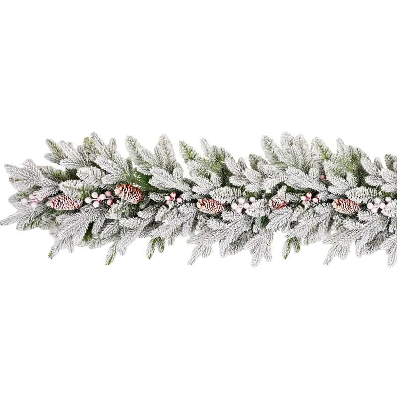 Girlanda MagicHome Vianoce Frosty, zasnežený, 3D+2D, 180 cm
