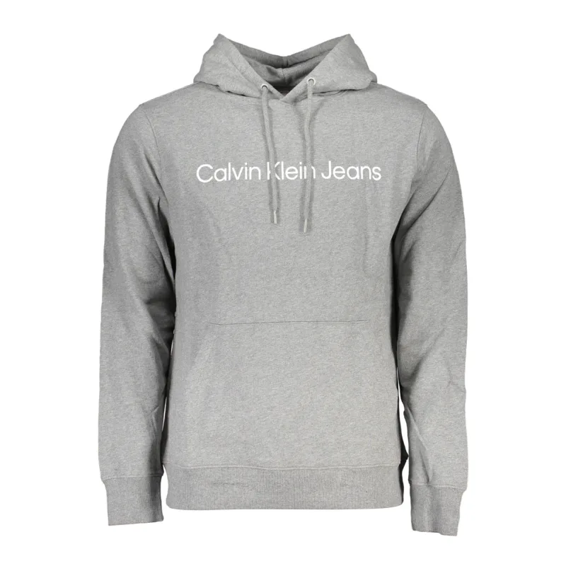 Pánska Mikina bez zipsu CALVIN KLEIN - Šedá Farba: šedá, Veľkosť: XL