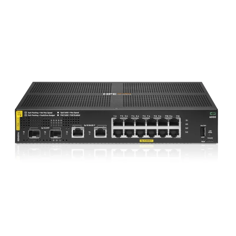 HPE Aruba Networking CX 6000 12G Class4 PoE (R8N89B) R8N89B