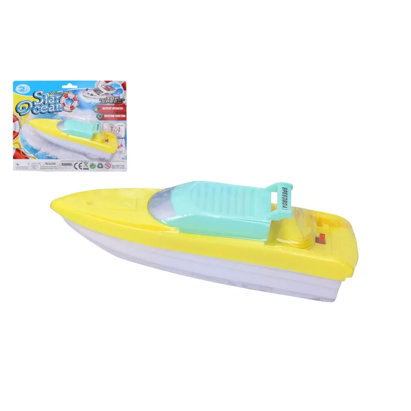 Wiky Loď/čln do vody plast 18cm na batérie na karte
