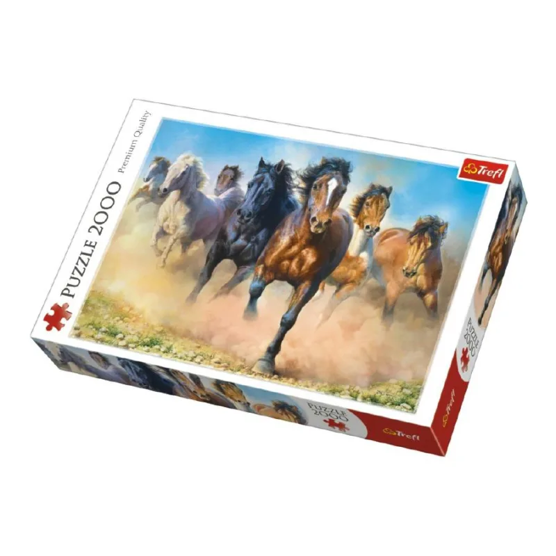 Trefl Puzzle Stádo koní 2000 dielikov 96x68cm v krabici 40x27x6cm
