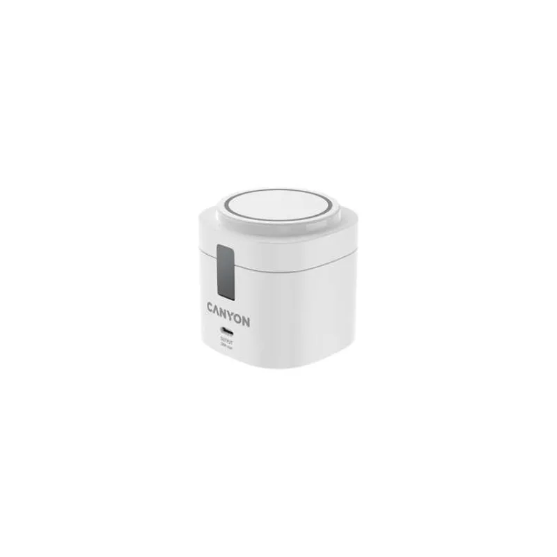 Canyon WS-405, 4v1, bezdrôtová Qi2 nabíjacia stanica pre 4 zariadenia s 65W nabíjačkou, biela (CNS-WCS405W)