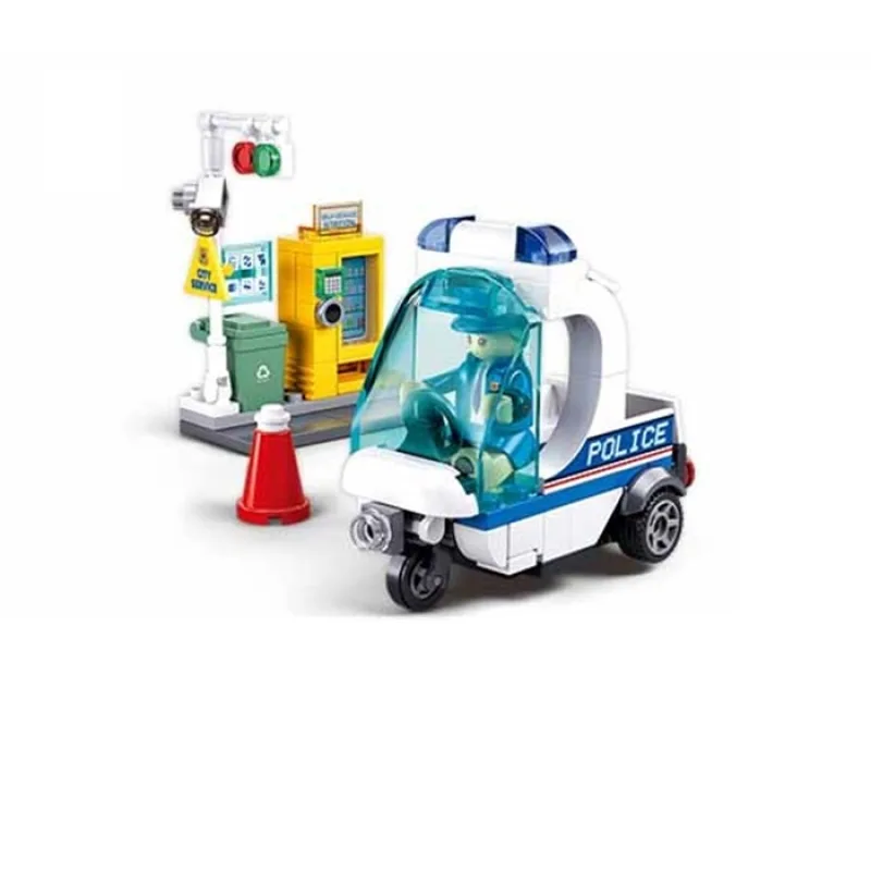 Sluban Sluban Metropolis M38-B1217A Policajná hliadka na trojkolke