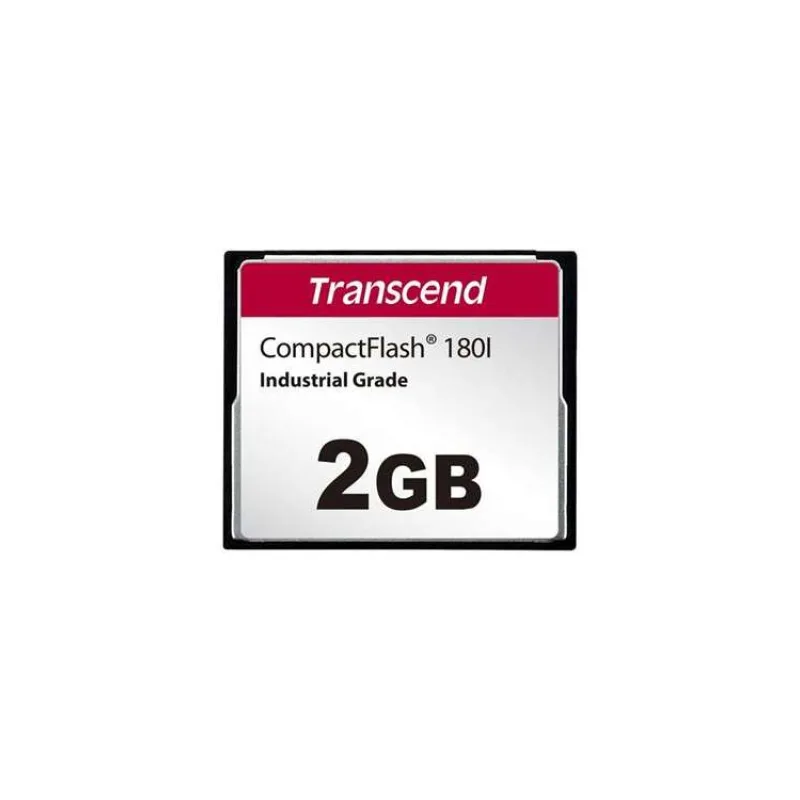 TRANSCEND CompactFlash Card CF180I, 2GB, SLC mode WD-15, Wide Temp. (TS2GCF180I)