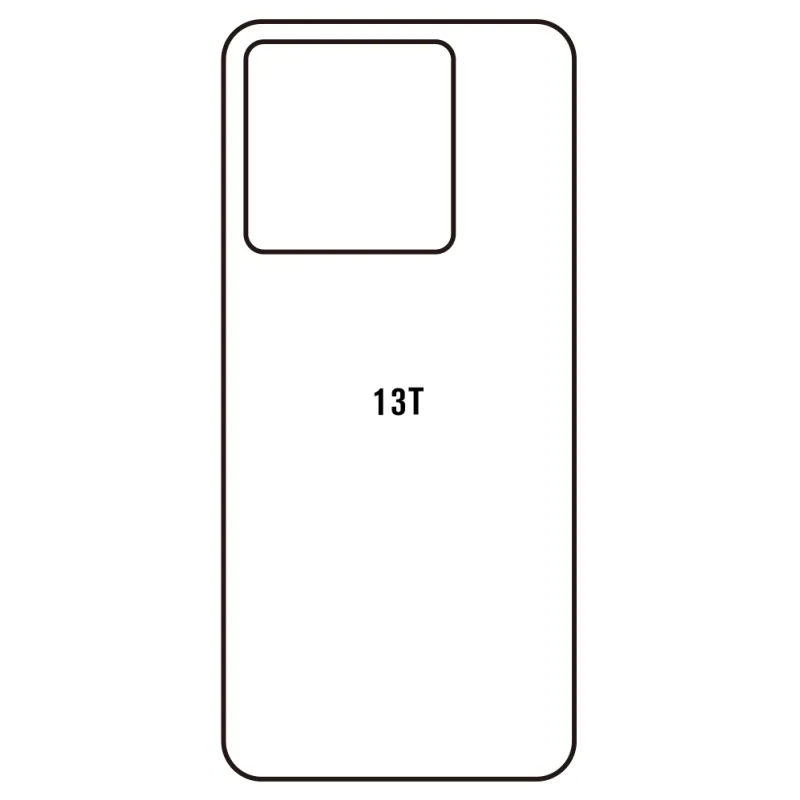 Sunshine Xiaomi 13T Zadná Hydrogél ochranná fólia Strih: Zadná časť 1, Typ fólie: Číra