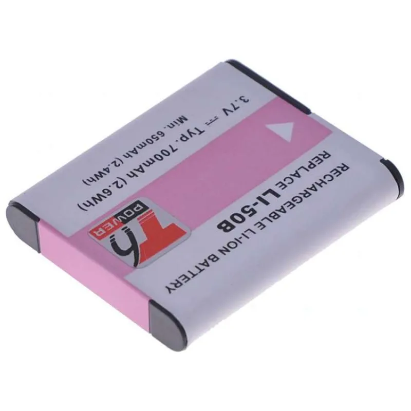 Batéria T6 Power pre Li-50B, D-Li92, DB-100, VW-VBX090, NP-150, LB-050, LB-052, 730mAh, 2,7Wh (DCOL0009)