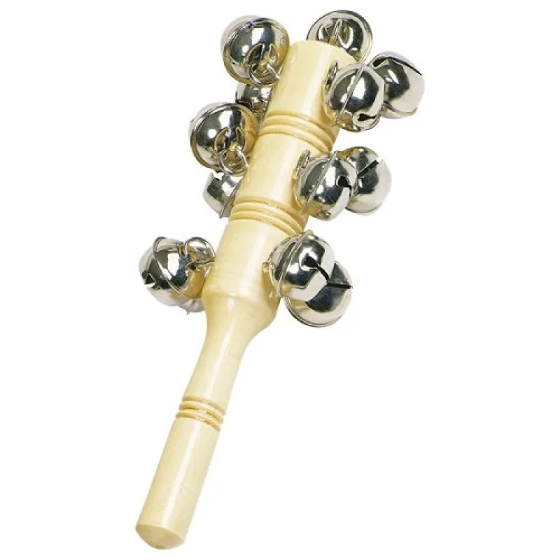 Goki Goki Drevená palička s 13 rolničkami
