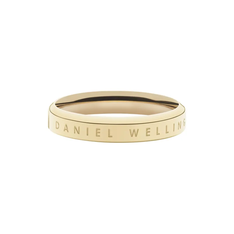 Daniel Wellington unisex prsteň oceľ zlato Classic