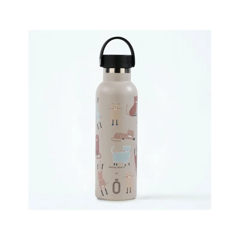 Runbott Termofľaša 600 ml Cats Taupe