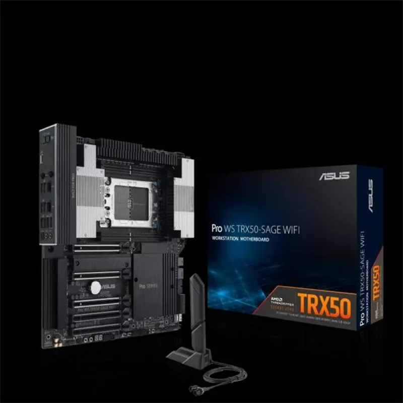 ASUS PRO WS WRX90E-SAGE SE DDR5 E-ATX 7xPCIe5.0 RAID 1x10GbL PROWSWRX90E…