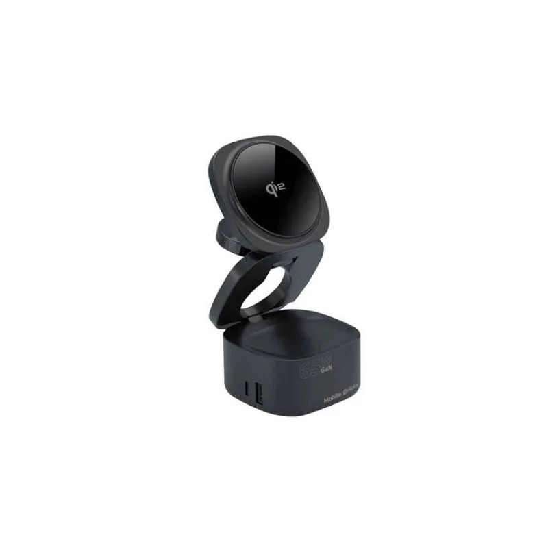 Mobile Origin 65W GaN 5-in-1 Foldable Qi2 Charger PW1 - Black (MO-51-FDCH-PW1)