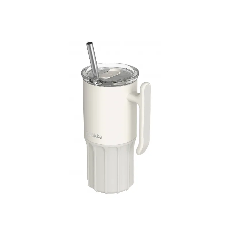 Quokka Nerezový termohrnček so slamkou Umi Ivory 720 ml