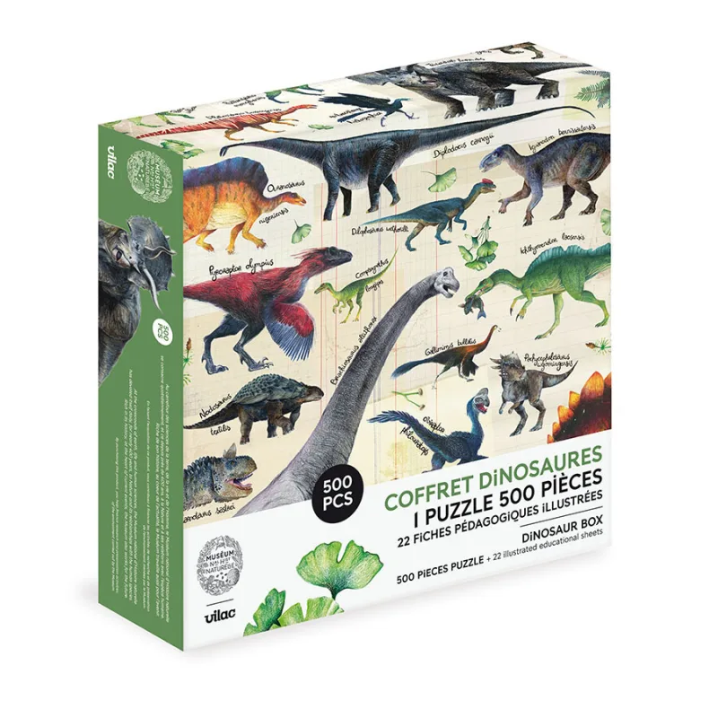 Vilac Vilac Veľké puzzle Dinosaury 500 dielikov