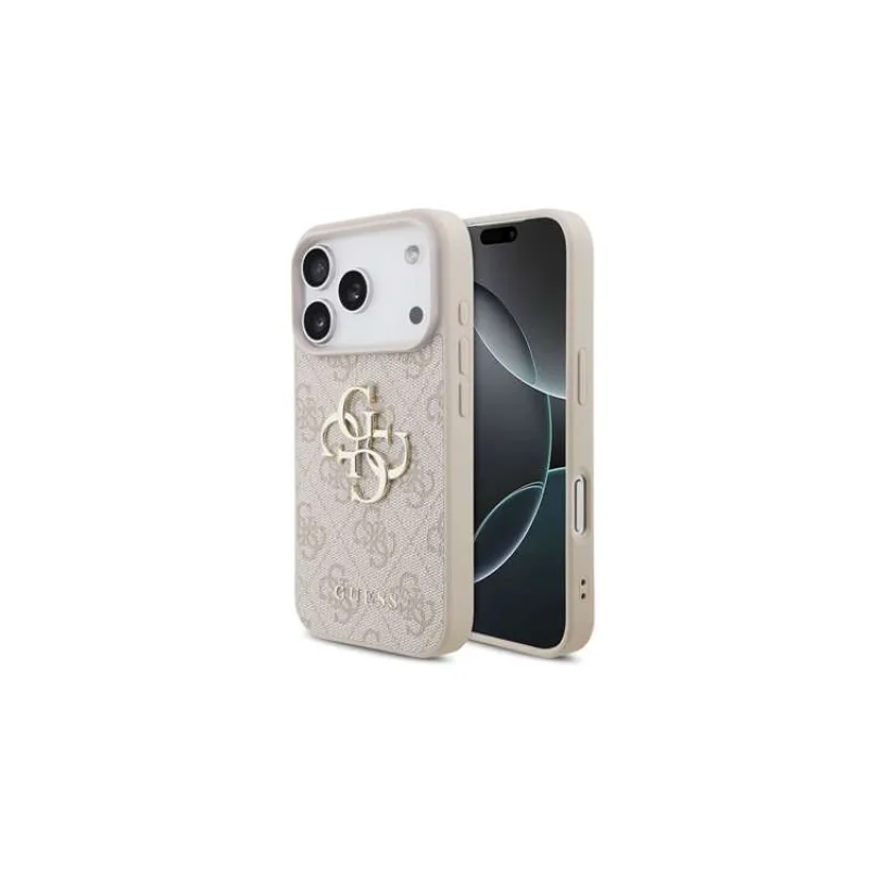 Guess PU 4G Metal Logo kryt iPhone 18 Pro ružová (57983131374)