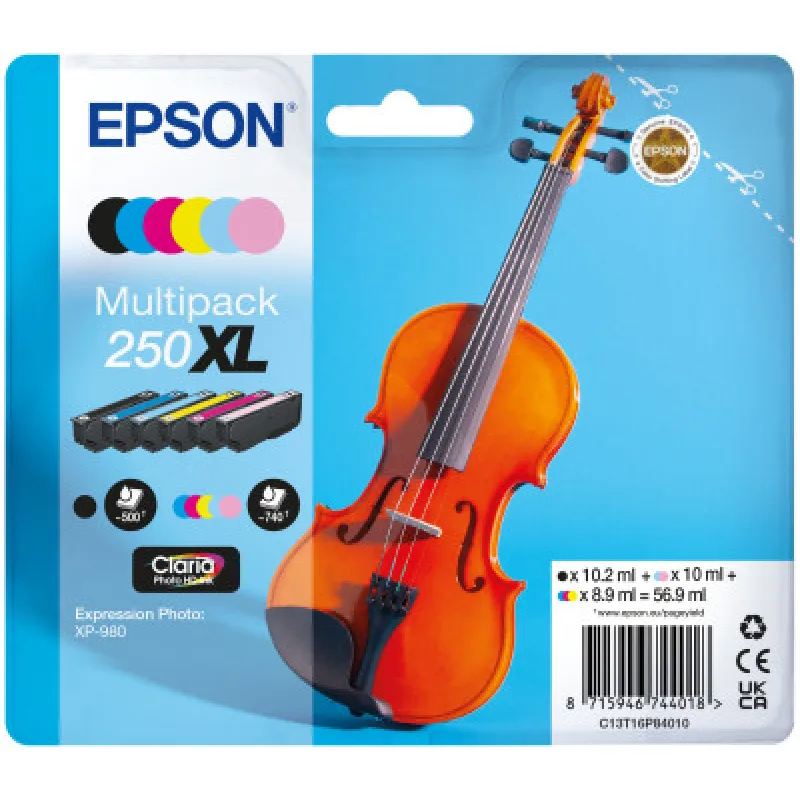 Epson Multipack 6-colours 250XL Ink C13T16P84010