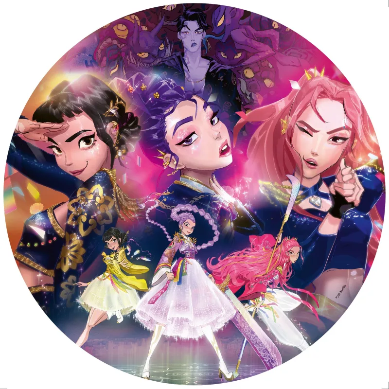 Ravensburger Kruhové puzzle: Kpop Demon Hunters 500 dielikov