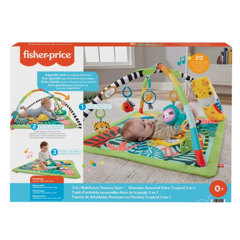 Mattel Fisher Price hracia dečka so žirafou 3 v 1