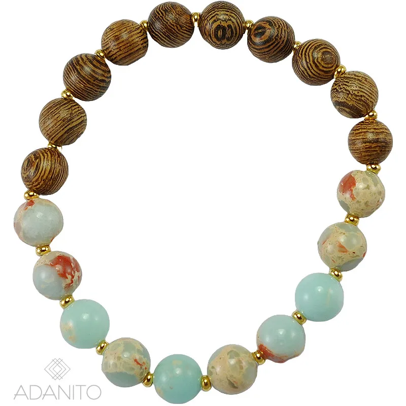 Náramok regalit a drevo ADANITO BK42204RS3