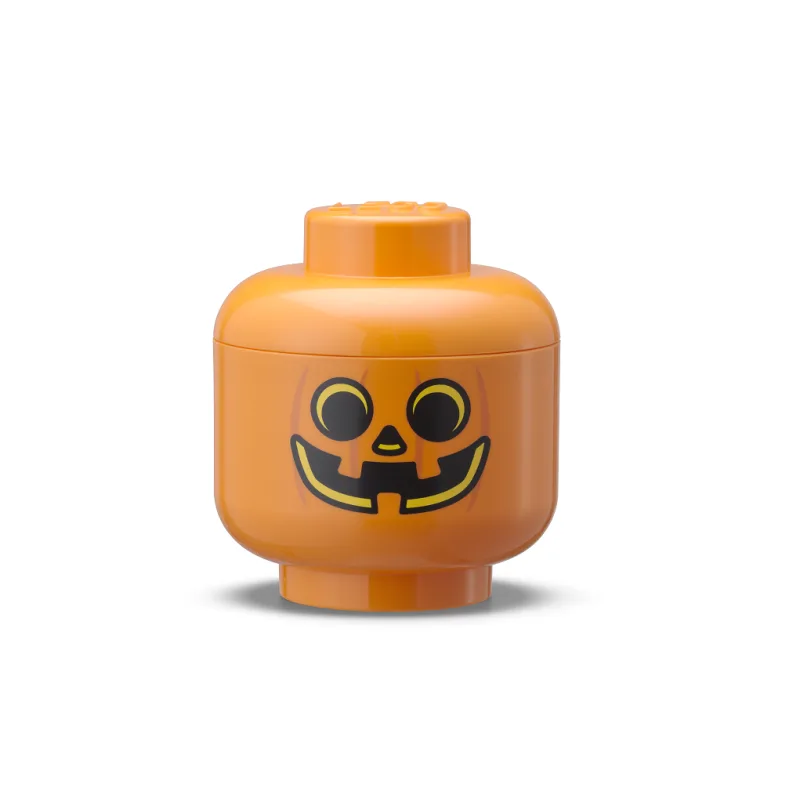 LEGO úložná hlava (mini) - tekvica