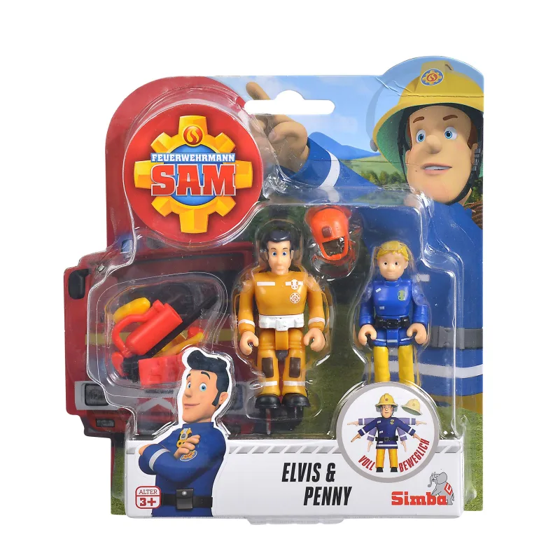 Simba Požiarnik Sam 2 figúrky a príslušenstvo III, 4 druhy