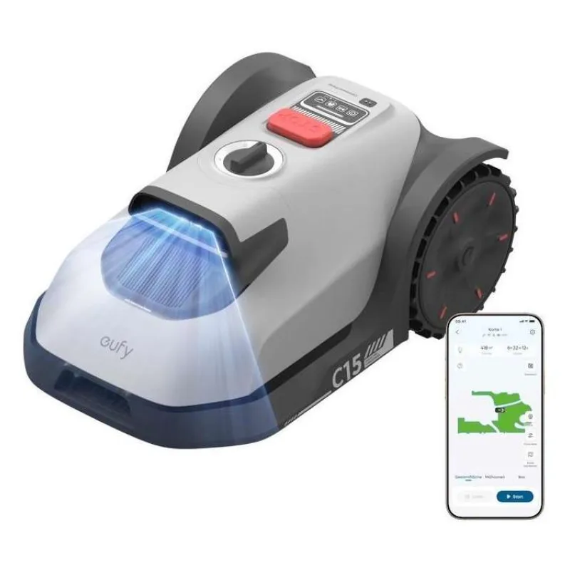 Anker Eufy C15 robotická sekačka/ plocha až 500 m2/ sklon 32%/ Wi-Fi/ IPX6/ 4200mAh/ šedá (T280B3A2)