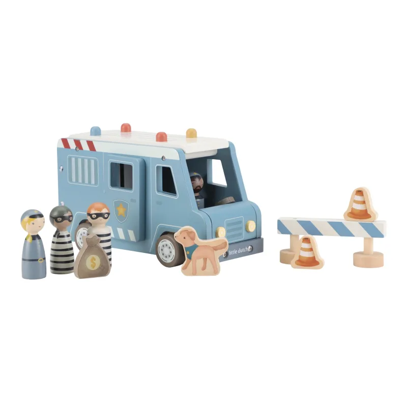 Little Dutch Policajná dodávka drevená