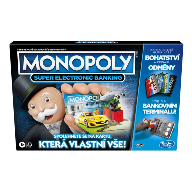 Hasbro Monopoly Super elektronické bankovníctvo CZ verzia